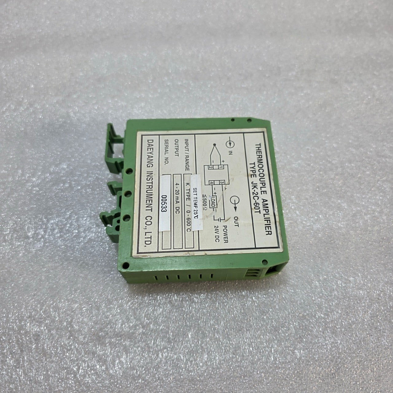 DAEYANG JK-2C-60T THERMOCOUPLE AMPLIFIER 24VDC