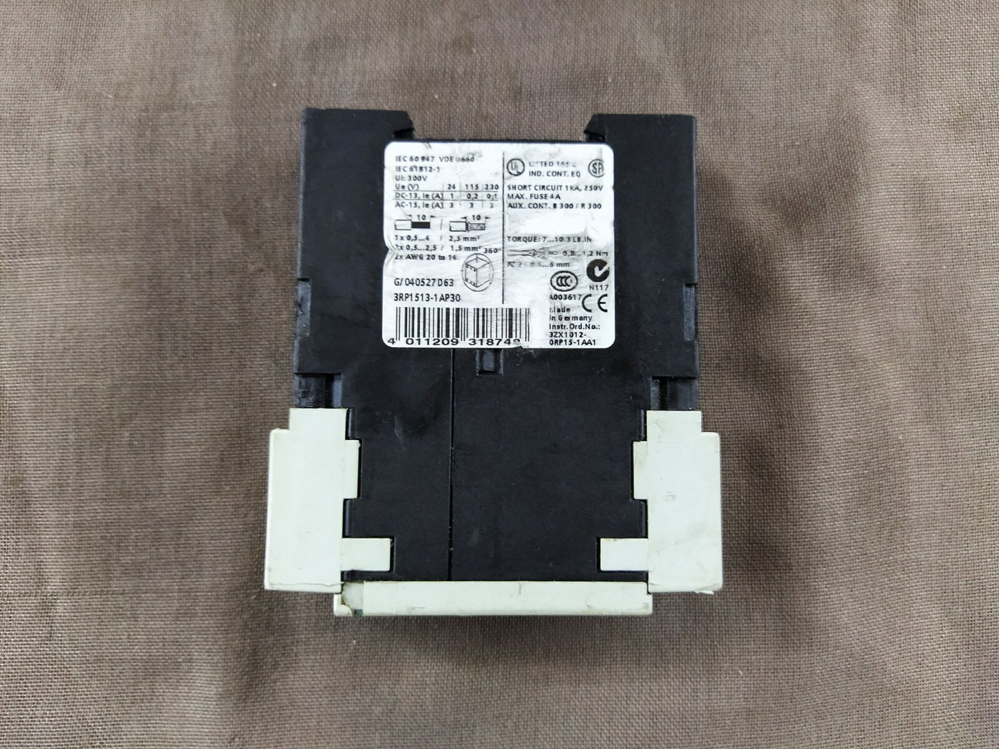 Siemens Simirel 3RP1513-1AP30 On Delay 3RP15131AP30
