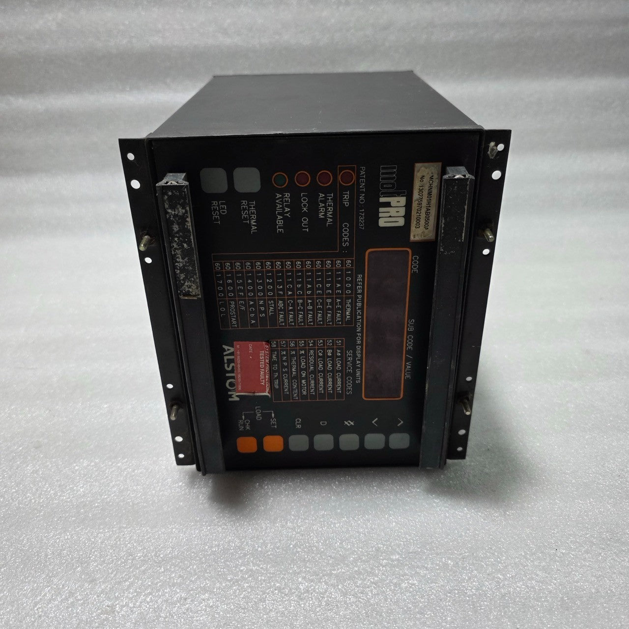ALSTOM MCHNM01H1AB0500A	MOTOR PROTECTION RELAY / ELECTRONIC PROTECTION UNIT