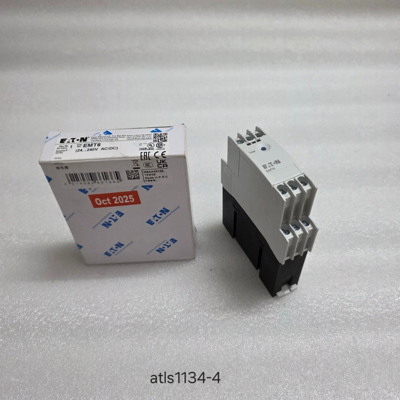 EATON EMT6 THERMISTOR OVERLOAD RELAY 066166 24-240V AC/DC