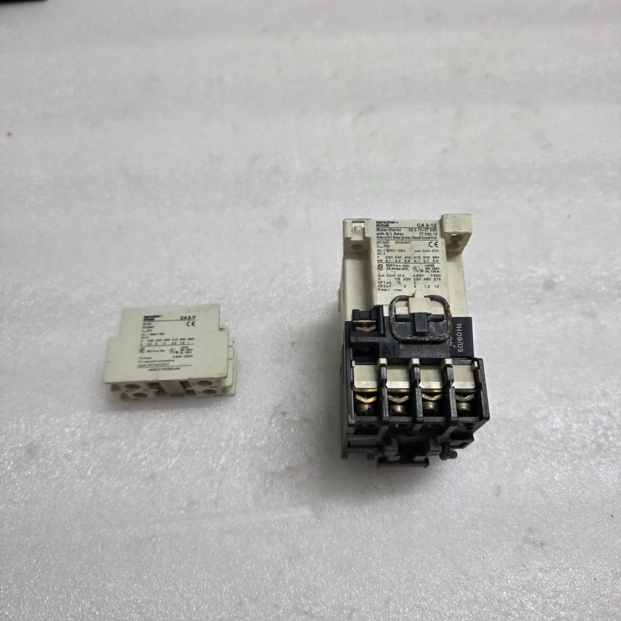 SPRECHER+SCHUH CA3-12-10 AC CONTACTOR COIL VOLTAGE 48VAC CA 3-P