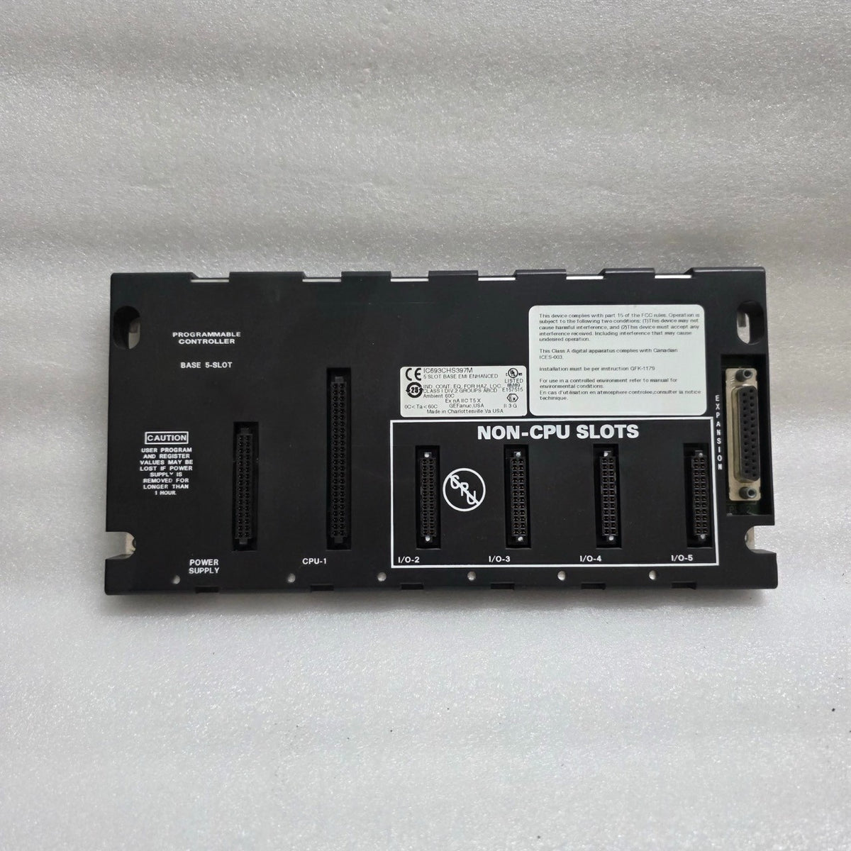 GE FANUC IC693CHS397M I/O BASEPLATE (MAIN RACK)