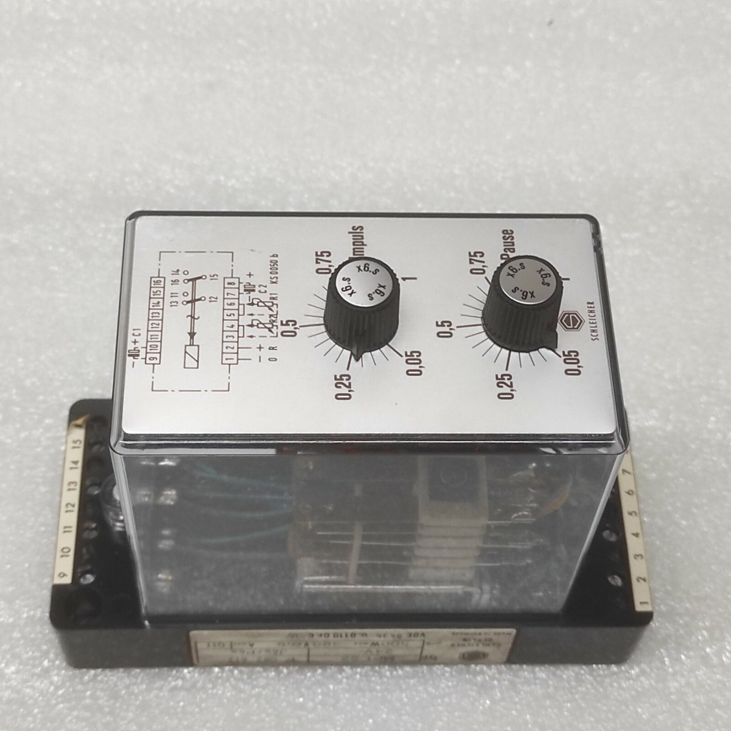 SCHLEICHER MPT 22 TIMER RELAY P082612 24V