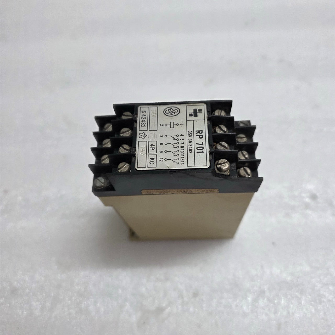 ZPA TRUTNOV RP 701 INDUSTRIAL CONTROL RELAY 12VDC