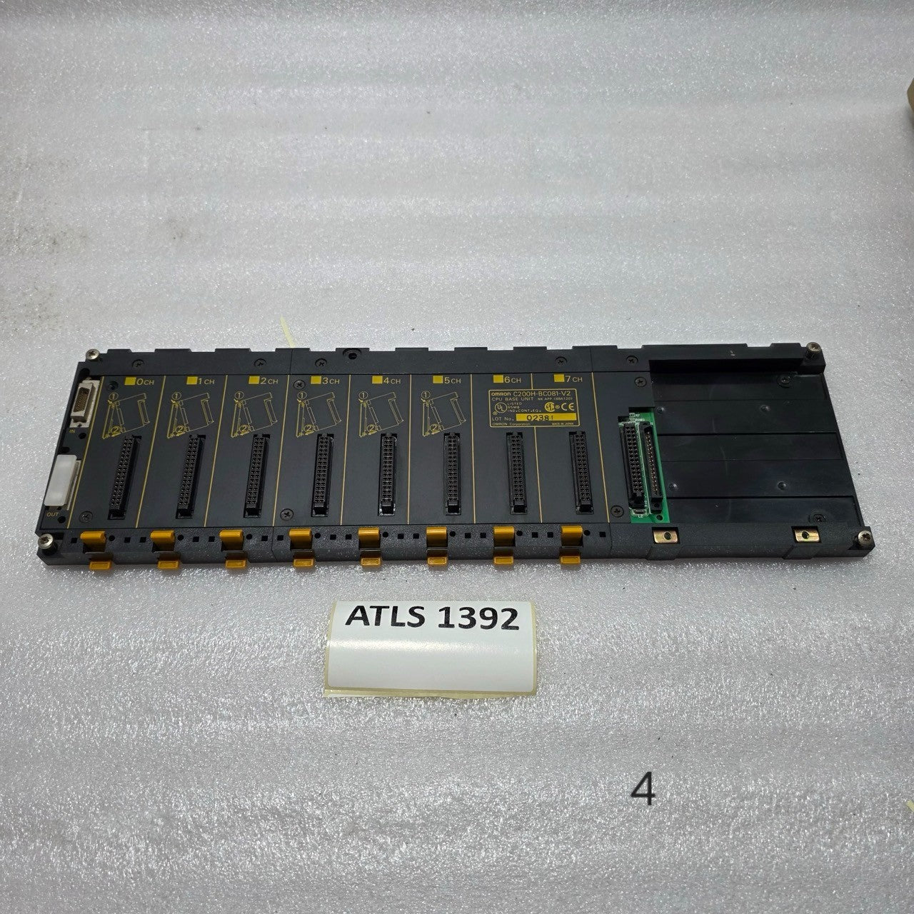 OMRON C200H-BC081-V2 CPU BASE UNIT / 8-SLOT BACKPLANE RACK