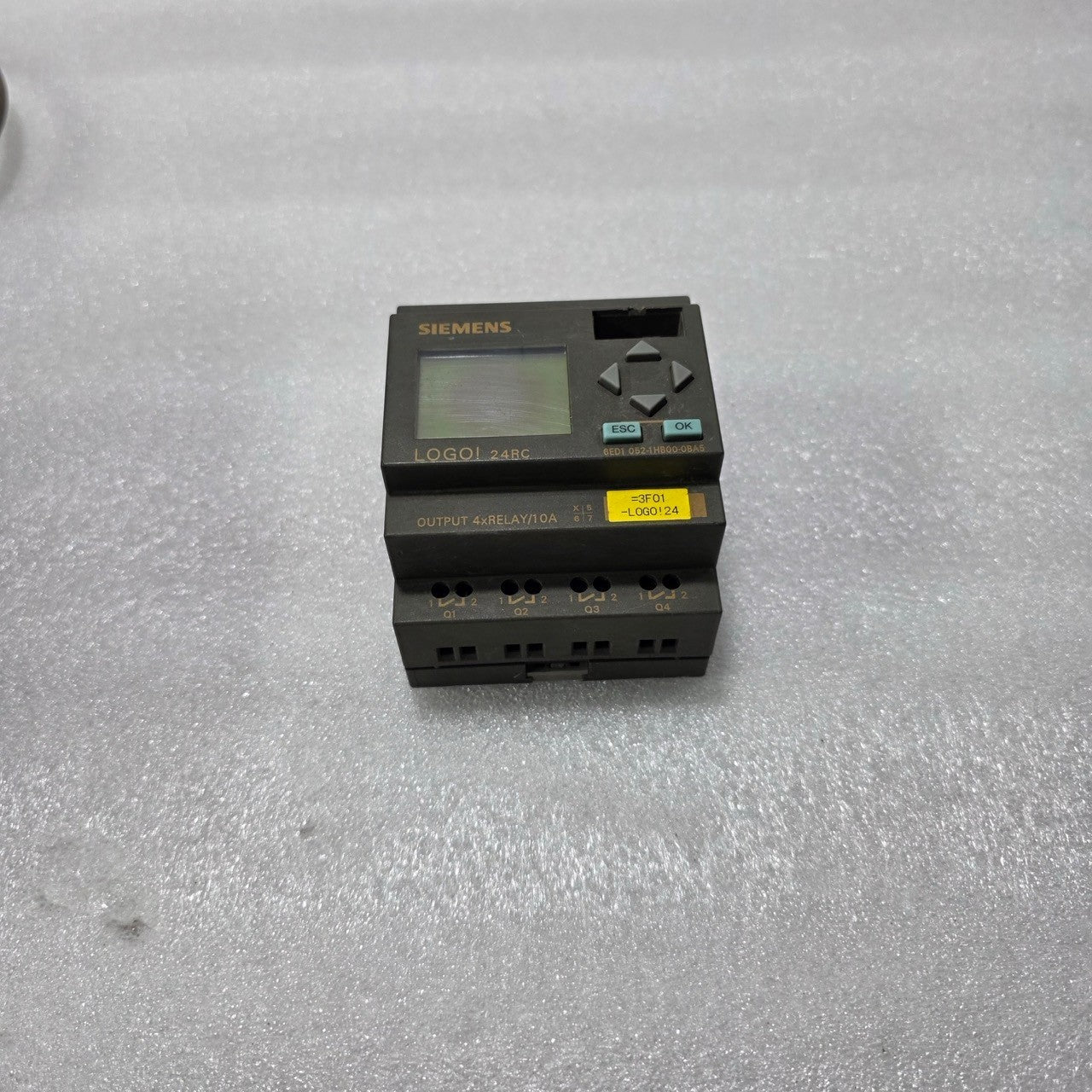 SIEMENS LOGO! 24RC 6ED1 052-1HB00-0BA5 MICROPROCESSOR-BASED LOGIC MODULE 24V
