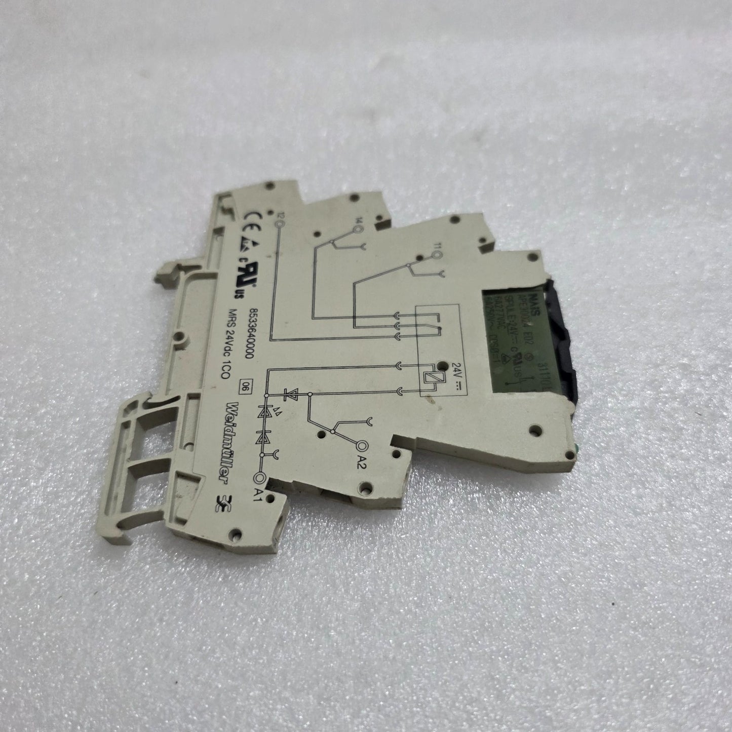 6 UNIT X WEIDMÜLLER 8533640000 MICROSERIES RELAY MODULE MRS 24VDC X 1CO LOT OF 6