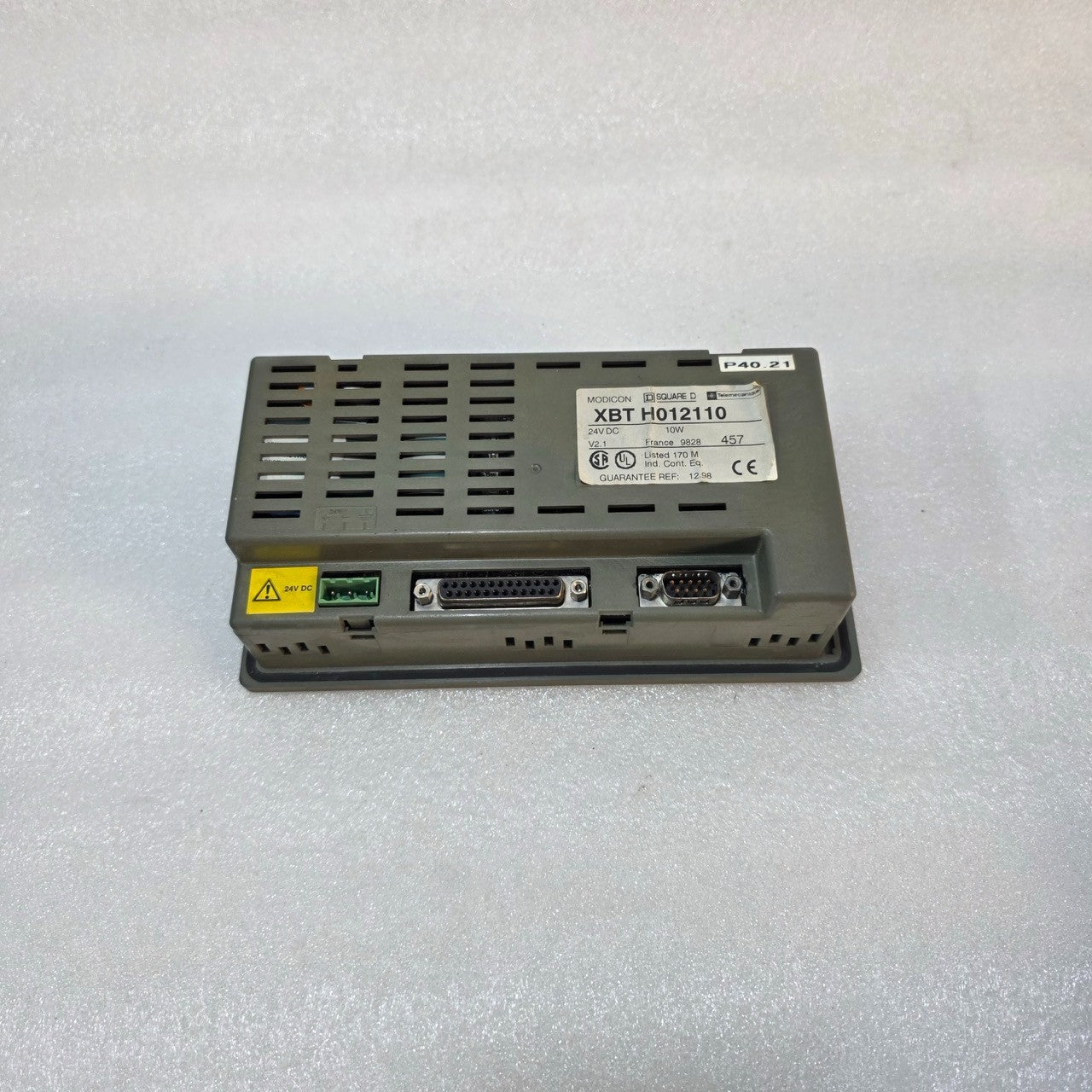 MODICON XBT H012110 OPERATOR INTERFACE HMI, 24V DC, 10W – SQUARE D / TELEMECANIQ