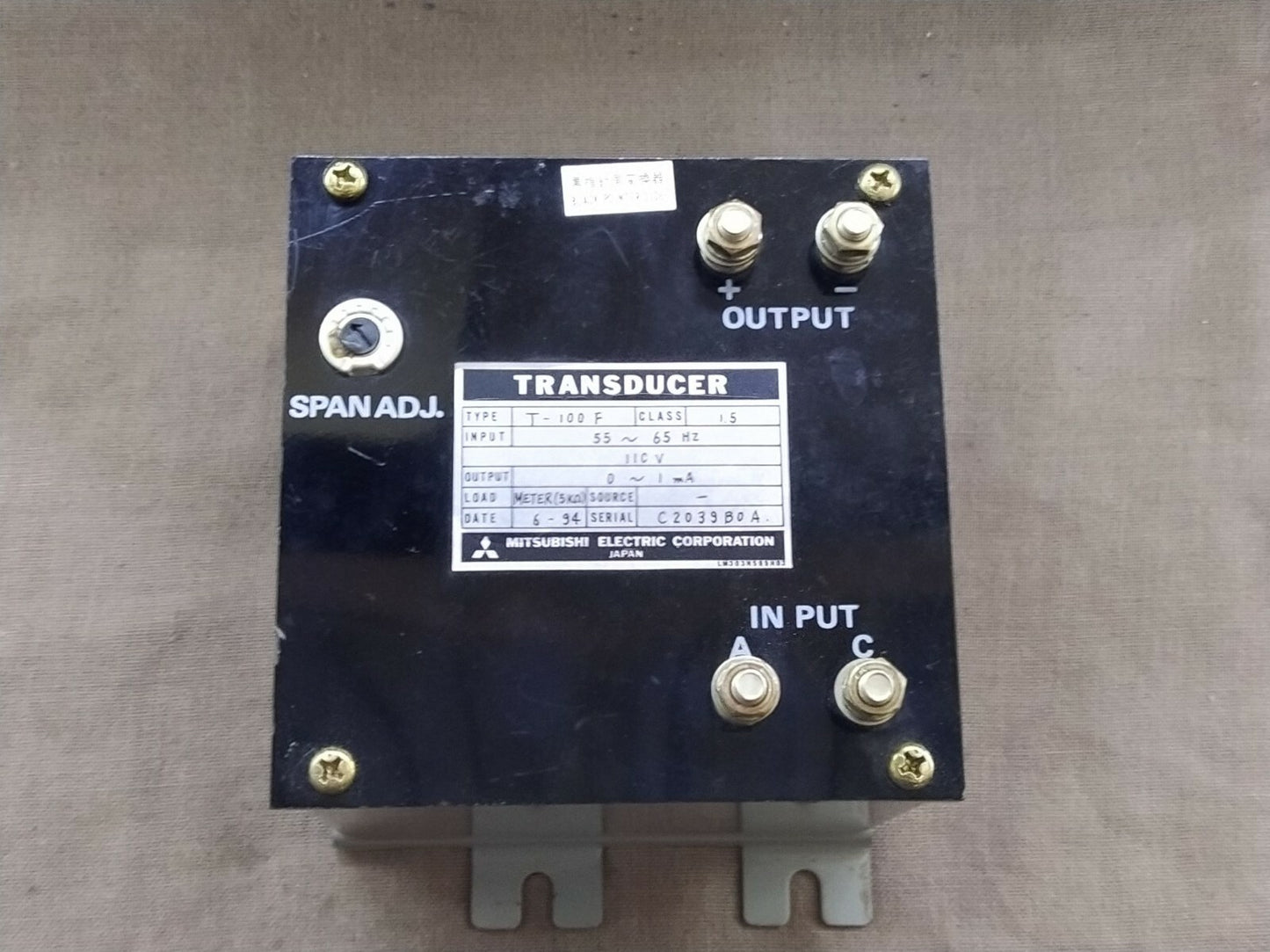 Mitsubishi T-100F Transducer Class 1.5 T 100 F