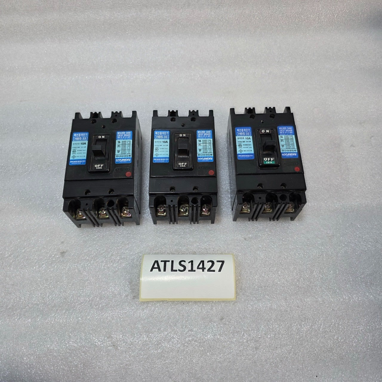 HYUNDAI HBS-33 3-POLE CIRCUIT BREAKER 10A