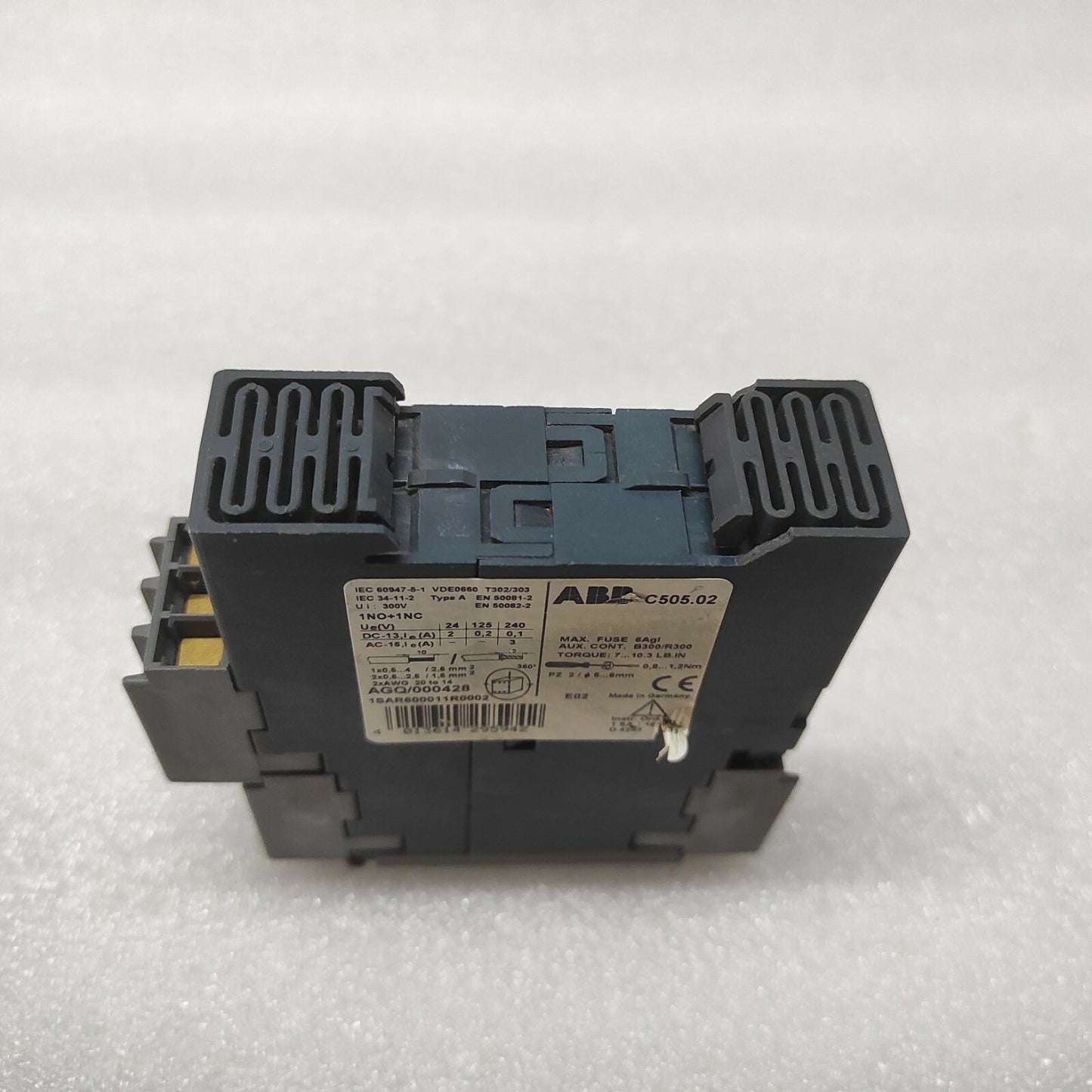 ABB C505.02 THERMISTOR PROTECTION RELAY 1SAR600011R0002