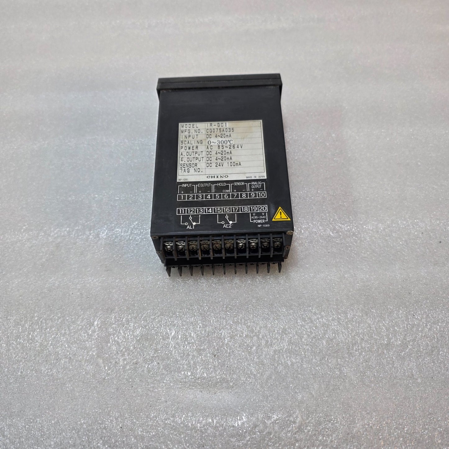 CHINO IR-GC1 INDICATOR WITH POWER SUPPLY UNIT CG075A039 AC 85~264V