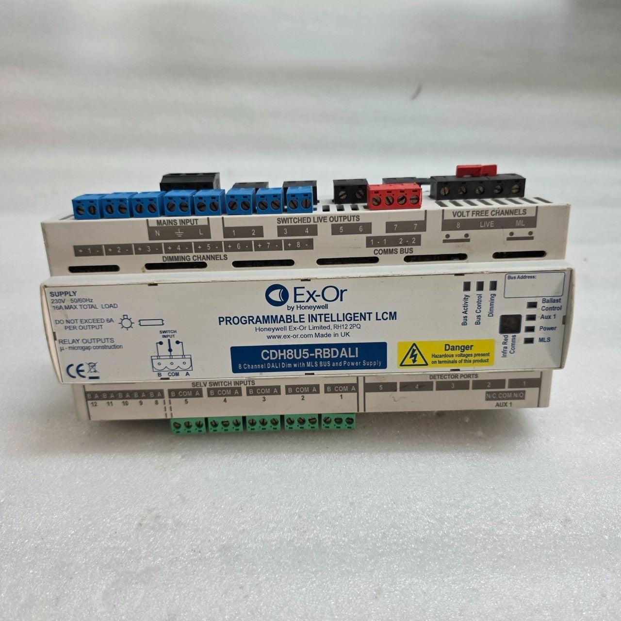 EX-OR BY HONEYWELL CDH8U5-RBDALI 8-CHANNEL PROGRAMMABLE INTELLIGENT LCM 230V