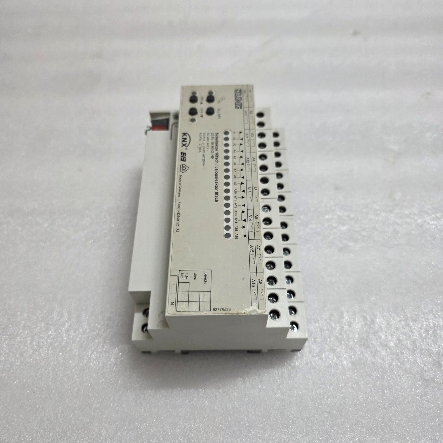 ALBRECHT JUNG 2316.16 REG HE KNX SWITCH/BLIND ACTUATOR