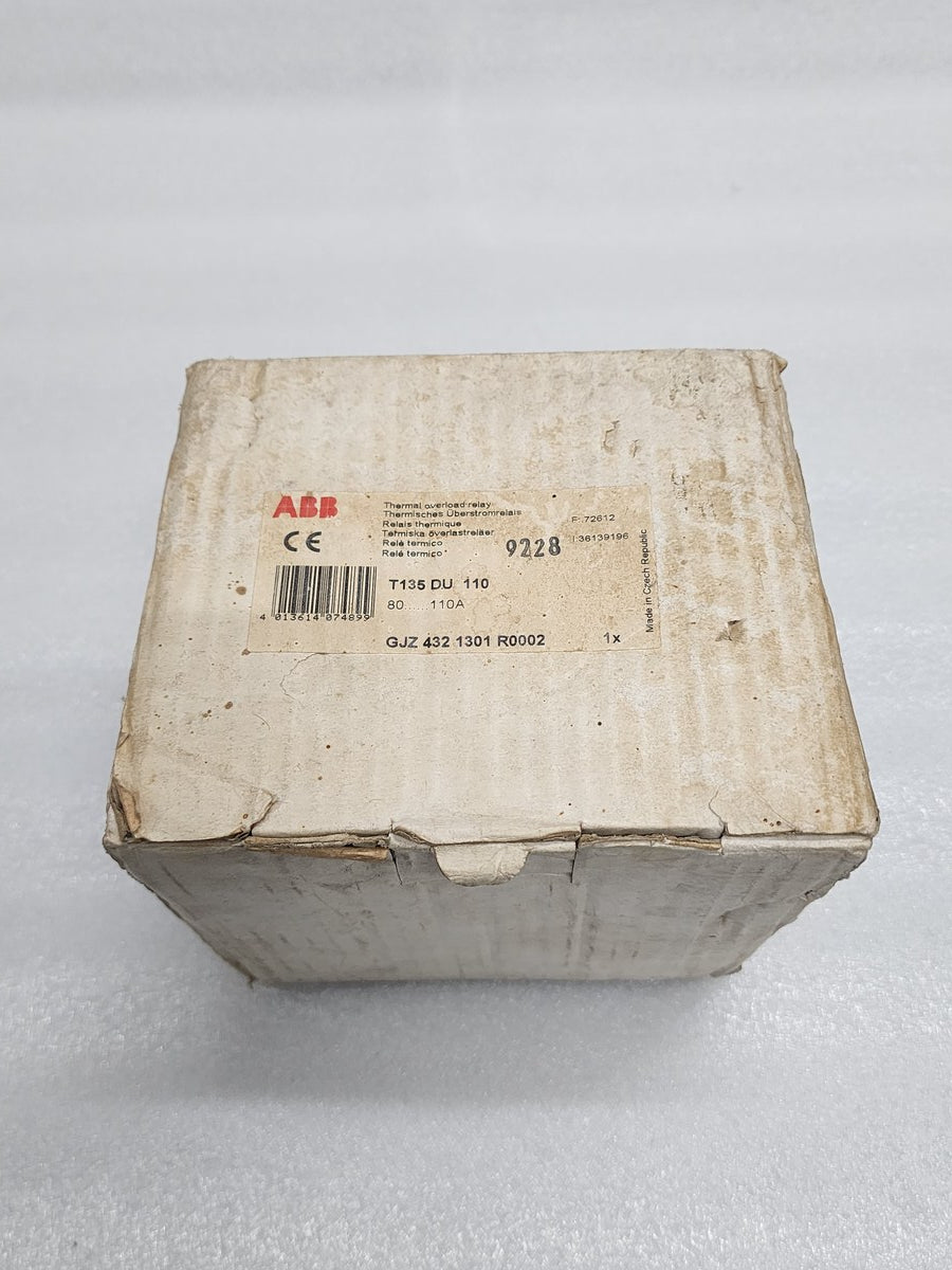 ABB T135 DU 110 THERMAL OVERLOAD RELAY GJZ 432 1301 R0002 80-110A - ARE Marine