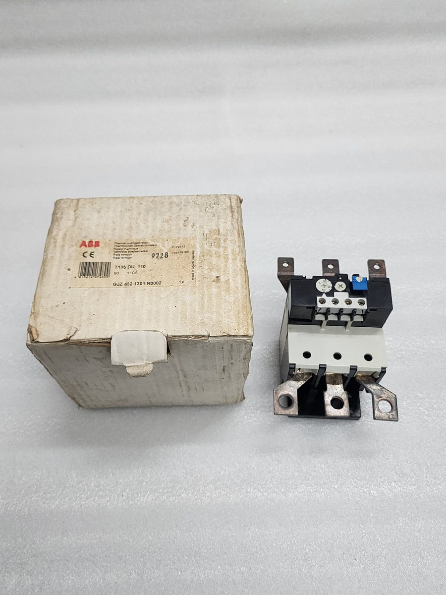 ABB T135 DU 110 THERMAL OVERLOAD RELAY GJZ 432 1301 R0002 80-110A - ARE Marine