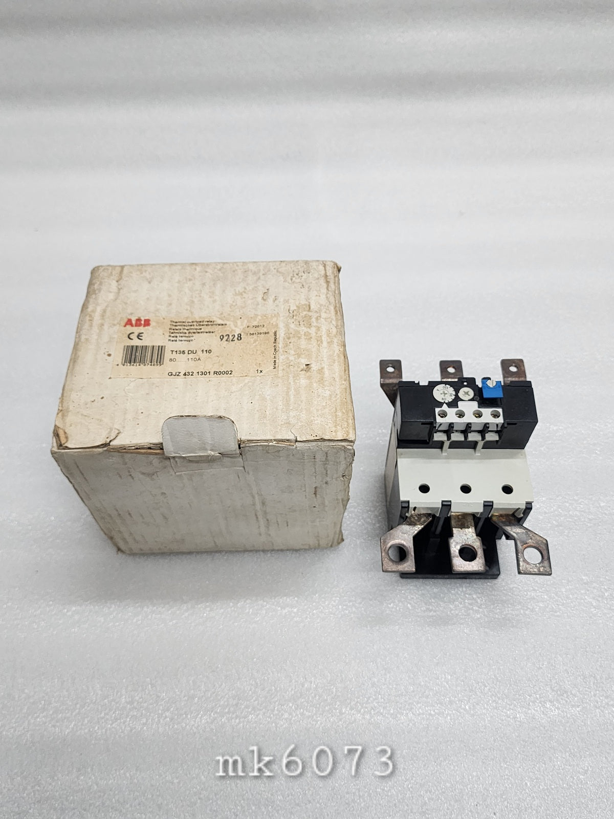 ABB T135 DU 110 THERMAL OVERLOAD RELAY GJZ 432 1301 R0002 80-110A - ARE Marine