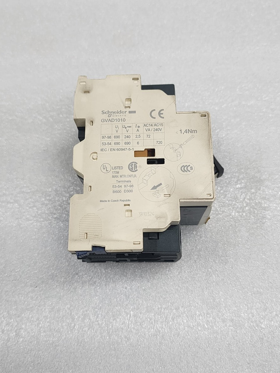 SCHNEIDER ELECTRIC GV2ME14 MOTOR CIRCUIT BREAKER 6-10A - ARE Marine