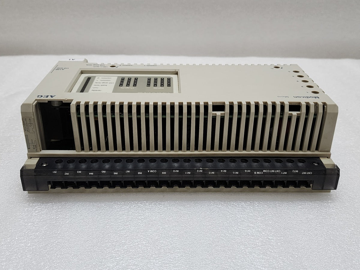 SCHNEIDER AUTOMATION MODICON 110 CPU 512 00 PLC CONTROLLER MICRO CPU DC PS DC IN REL - ARE Marine