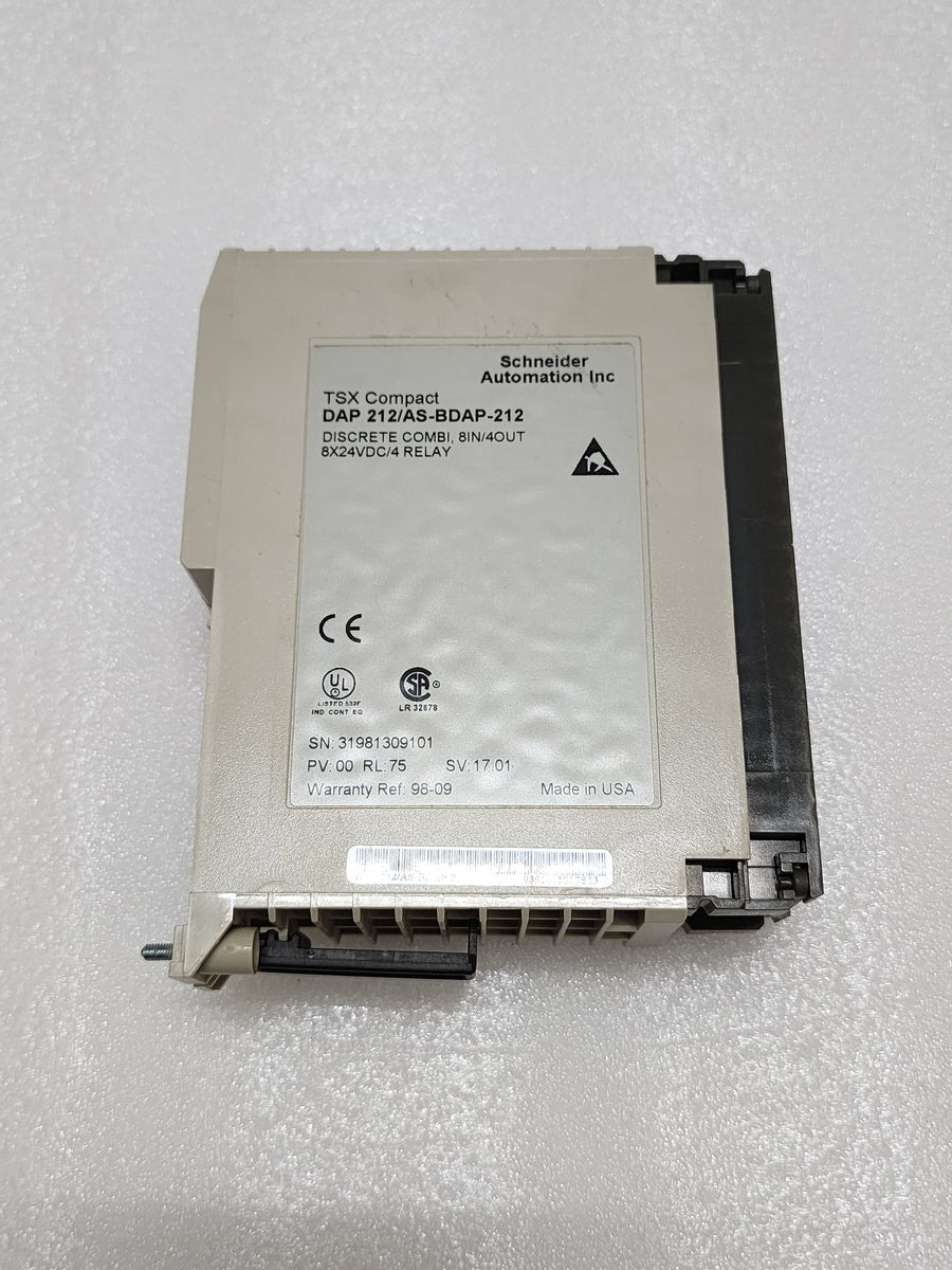 SCHNEIDER AUTOMATION DAP 212/AS-BDAP-212 DISCRETE COMBI, 8IN/4OUT 8X24VDC/4RELAY - ARE Marine