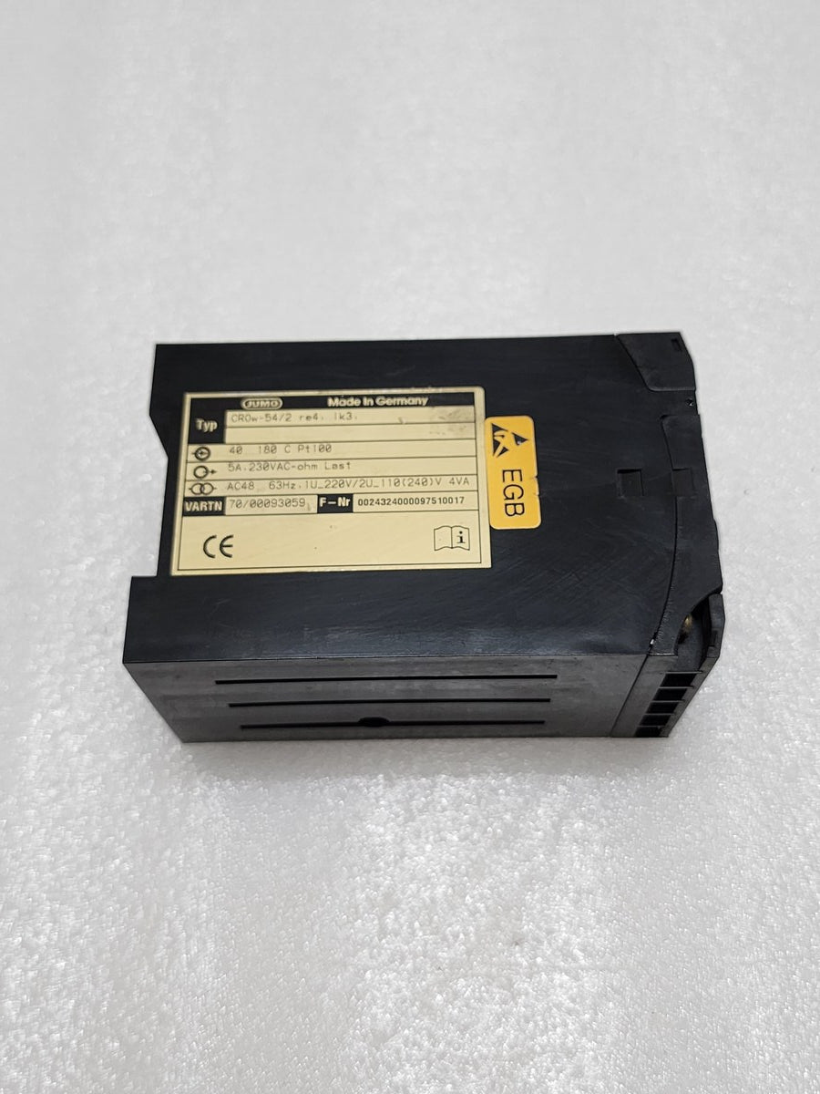 JUMO CR0W-54/2 RE4 IK3 TEMPERATURE CONTROLLER - ARE Marine