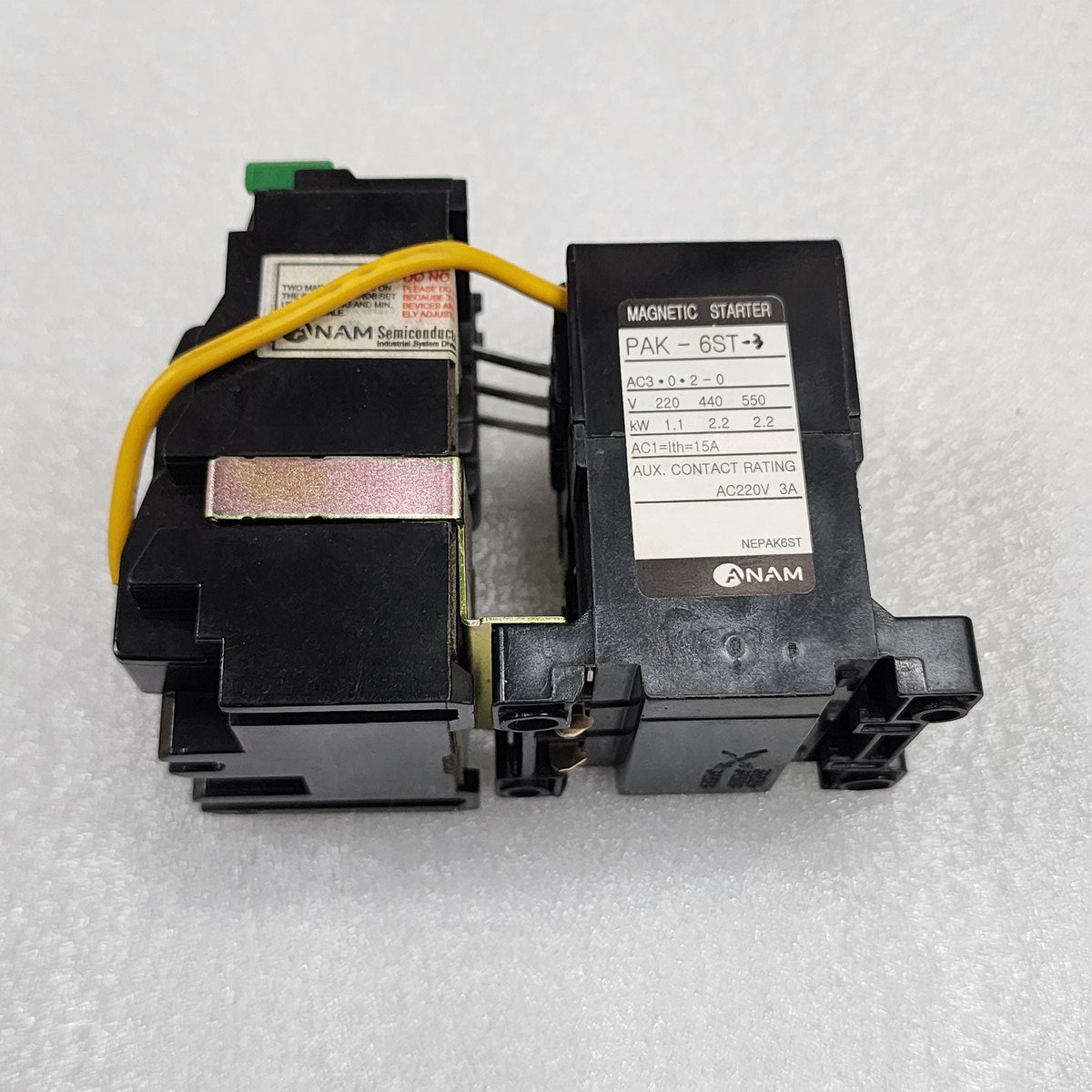 ANAM LEGRAND PAK-6ST-3 MAGNETIC STARTER 15A T-11-3 OVERLOAD RELAY 1-2.5A - ARE Marine