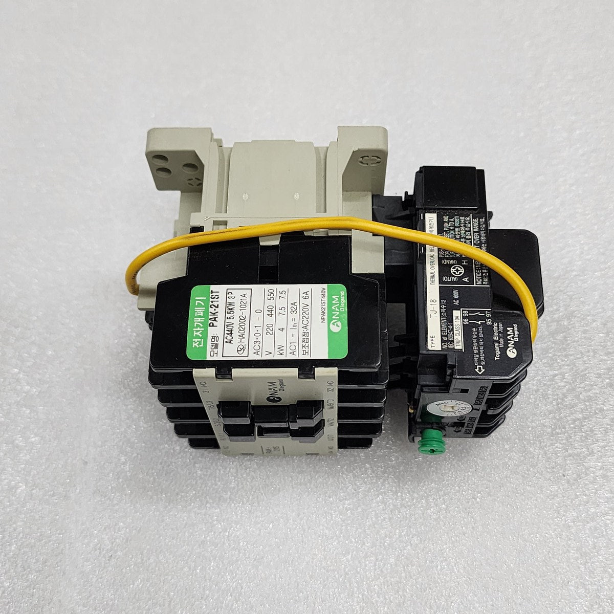 ANAM LEGRAND PAK-21ST CONTACTOR TJ-18 OVERLOAD RELAY - ARE Marine