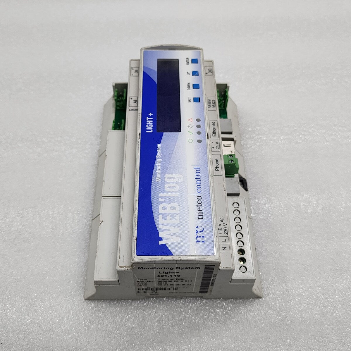 METEO CONTROL LIGHT+ 421.119 ETHERNET DSL 300668 2612 014 WEBLOG MONITORING SYSTEM 85-240V - ARE Marine