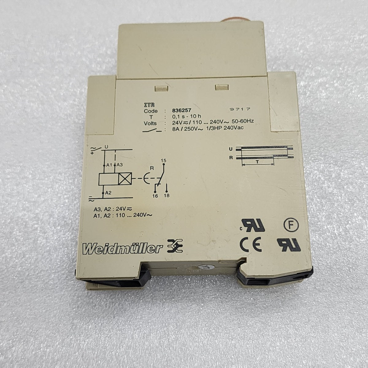 WEIDMULLER ITR RESPONSE DELAY RELAY 836257 24VAC-DC/110-240VAC - ARE Marine