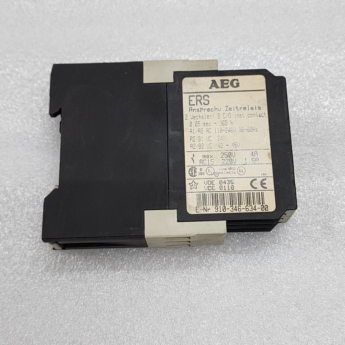 AEG ERS TIME RELAY 910-346-634-00 110-240VAC / 24V AC-DC / 42-48V AC-DC - ARE Marine