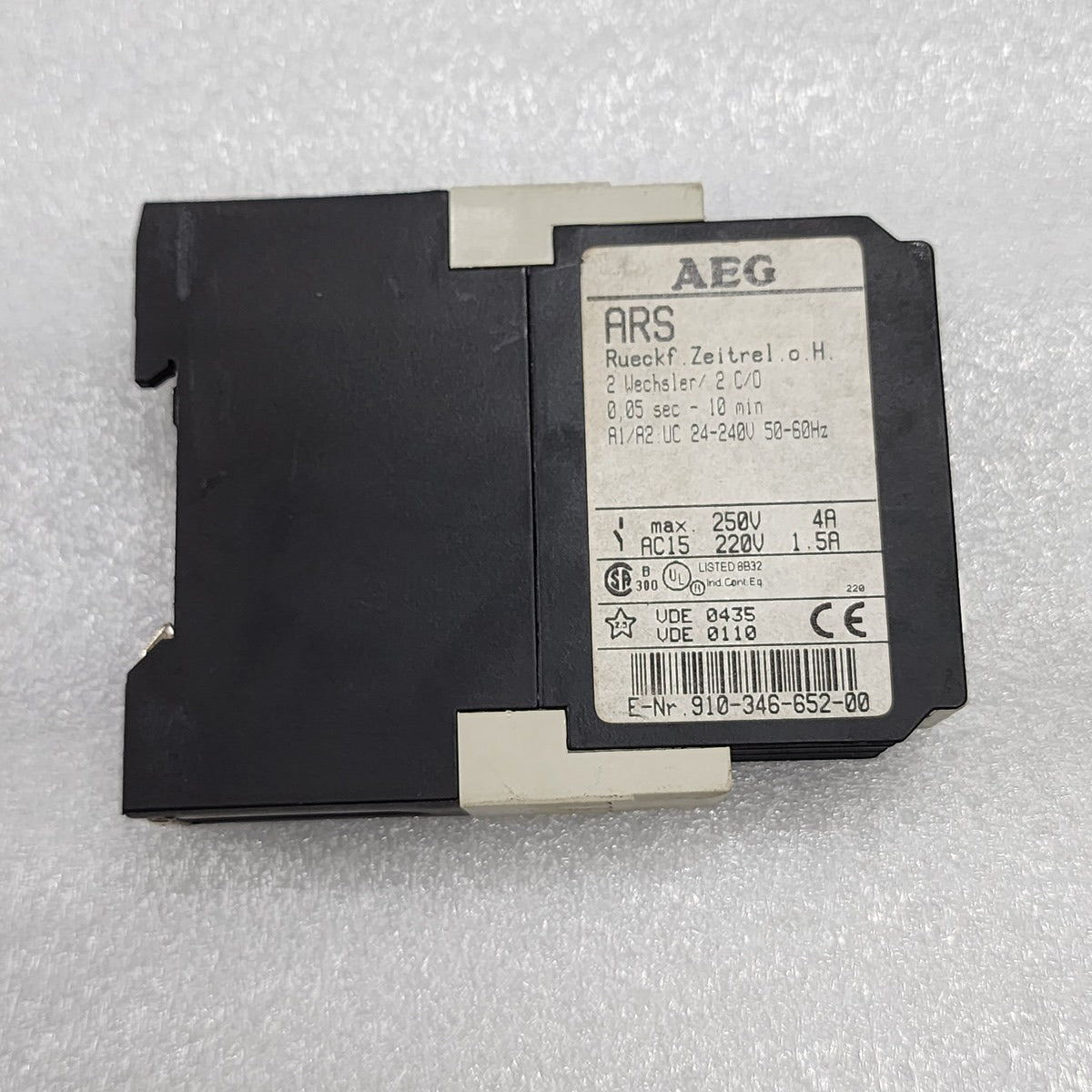 AEG ARS TIME RELAY 910-346-652-00 24-240VAC - ARE Marine