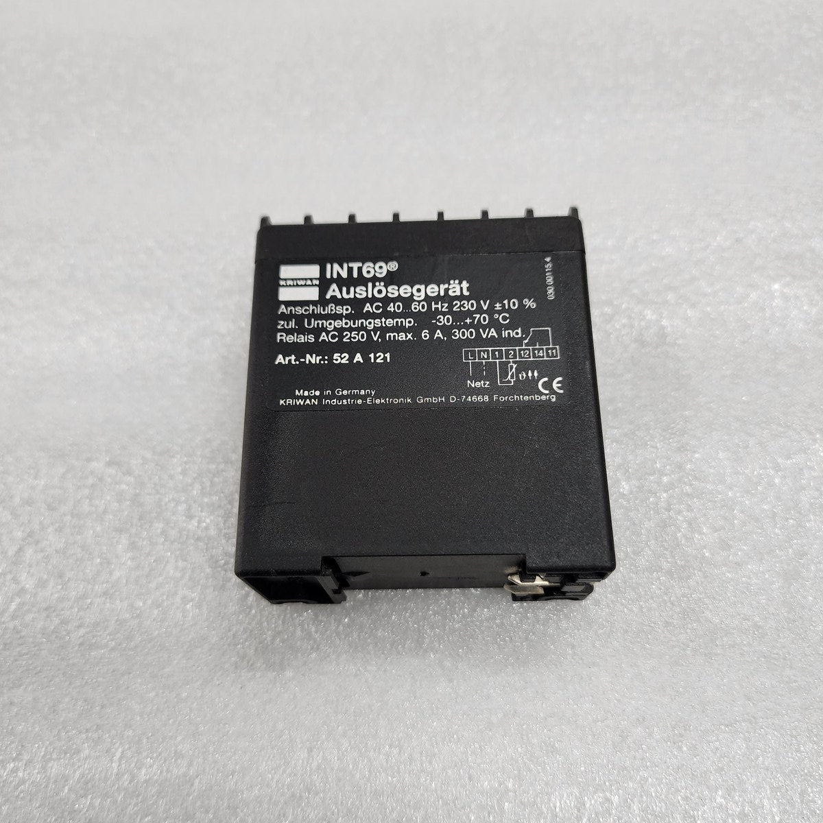 KRIWAN INT69 MOTOR PROTECTOR 52A121 AUSLOSEGERAT 230V - ARE Marine