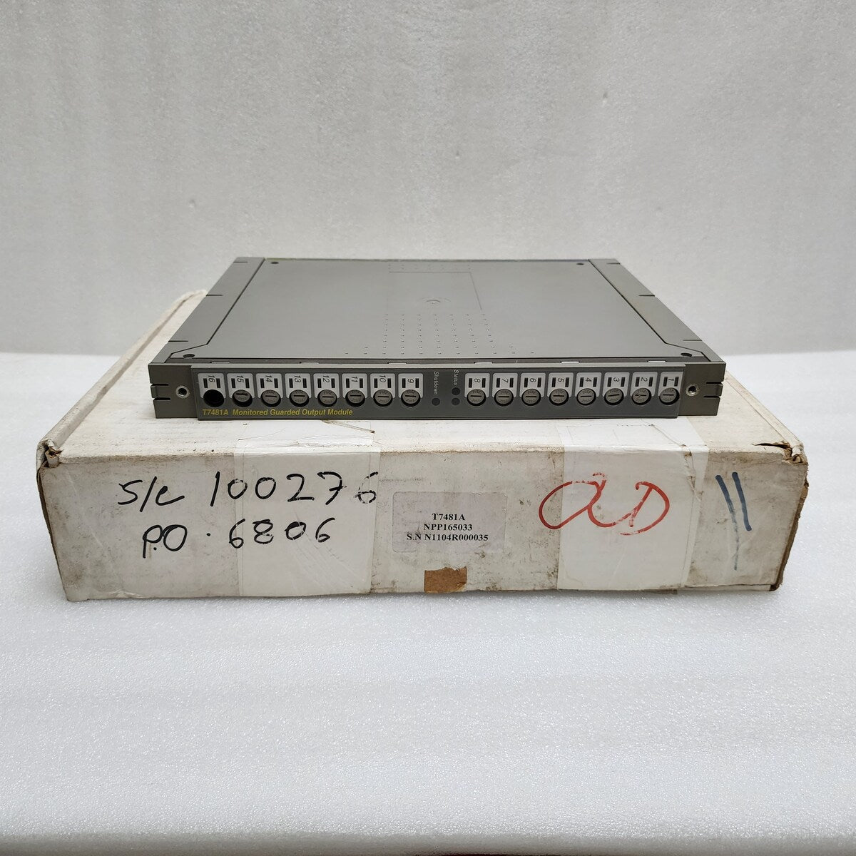 ICS TRIPLEX T7481A MONITORED GUARDED OUTPUT MODULE NPP165033 700612 - ARE Marine