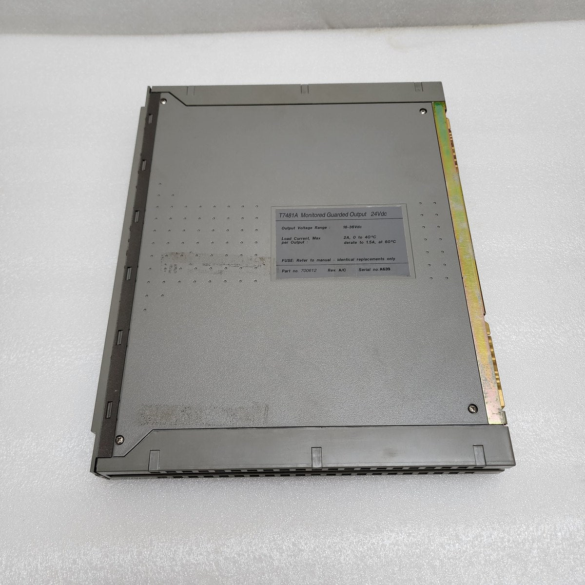 ICS TRIPLEX T7481A MONITORED GUARDED OUTPUT MODULE NPP165033 700612 - ARE Marine