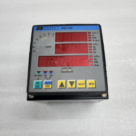 SATEC PM172P-BRL FEEDER MONITOR 90-264VAC/85-290VDC