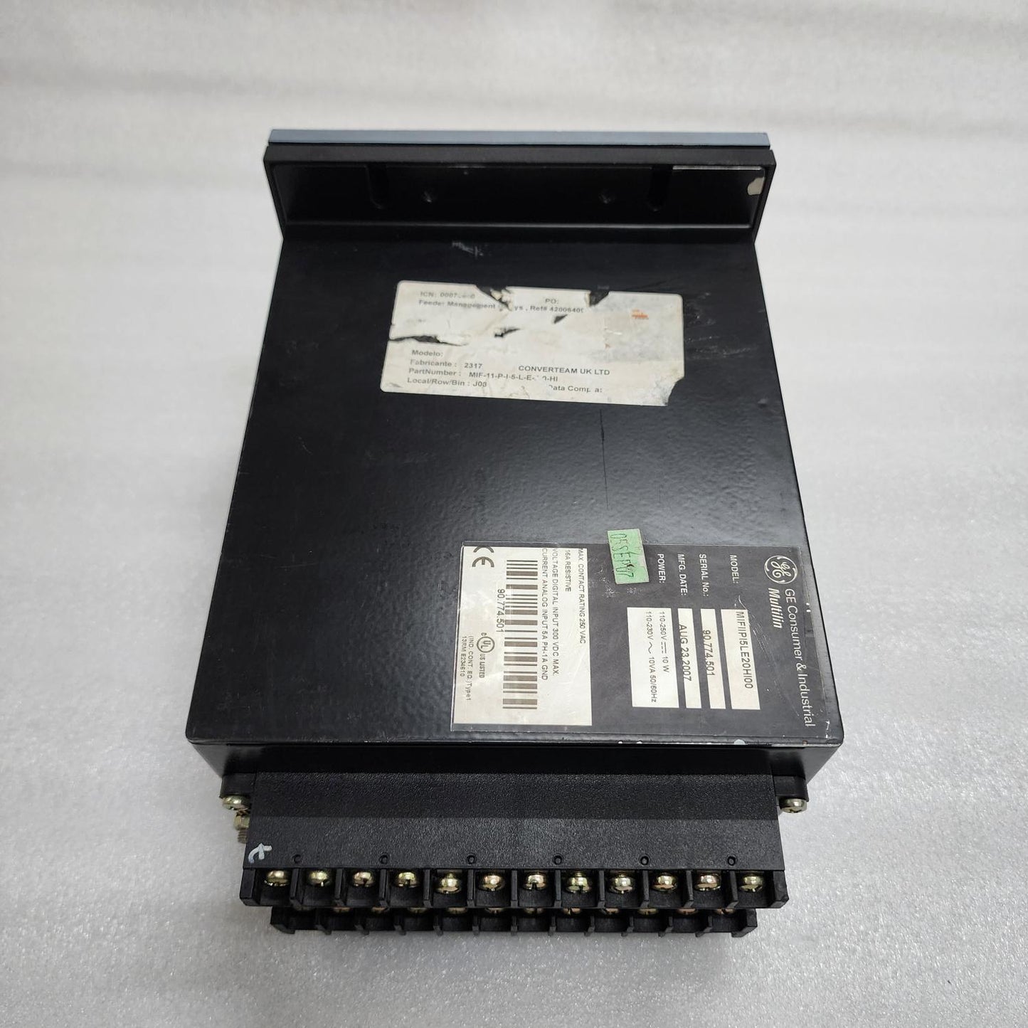 GE MULTILIN MIF II DIGITAL FEEDER RELAY MIFIIPI5LE20HI00 110-250VDC/110-230VAC