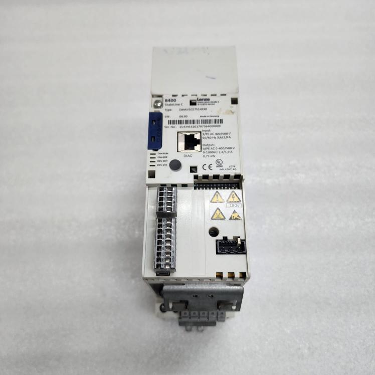 LENZE E84AVSCE7514SXO 0.75 KW 2.4A 8400 FREQUENCY INVERTER