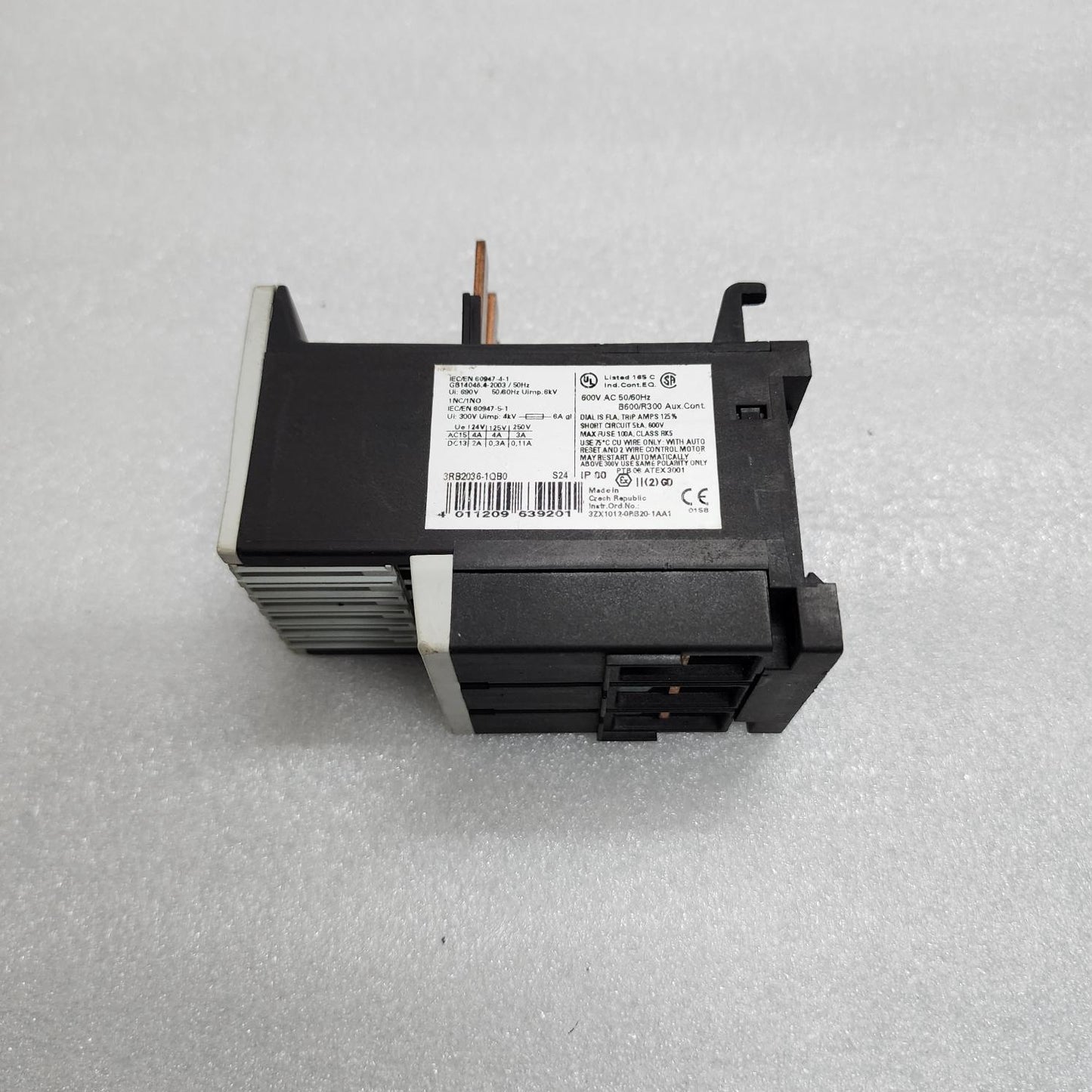 SIEMENS SIRIUS 3RB2036-1QB0 OVERLOAD RELAY 6-25A