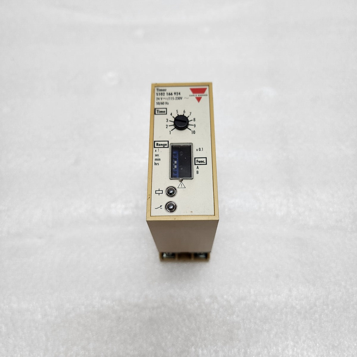 CARLO GAVAZZI S102166924 TIMING RELAY 24VAC-DC/115-230VAC