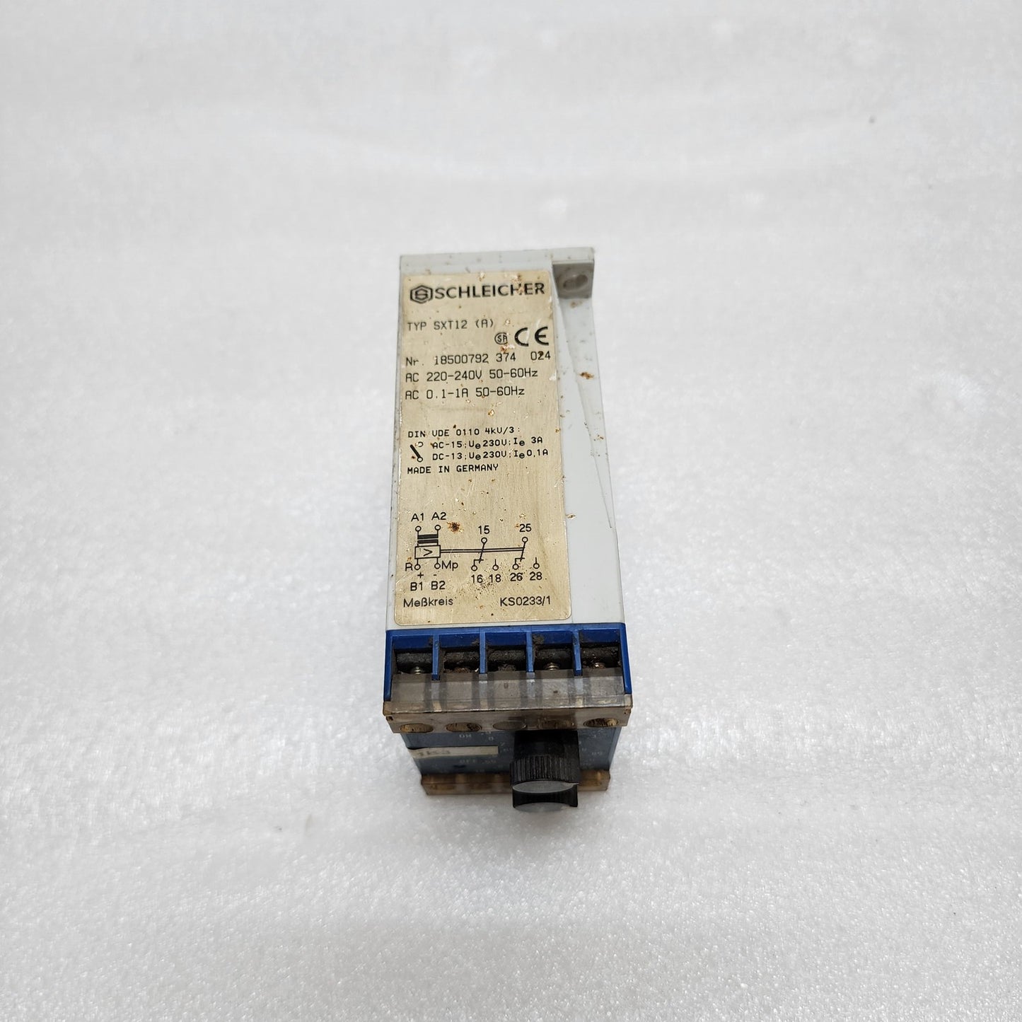 SCHLEICHER SXT12-A CURRENT MEASURING RELAY 18500792 220-240VAC