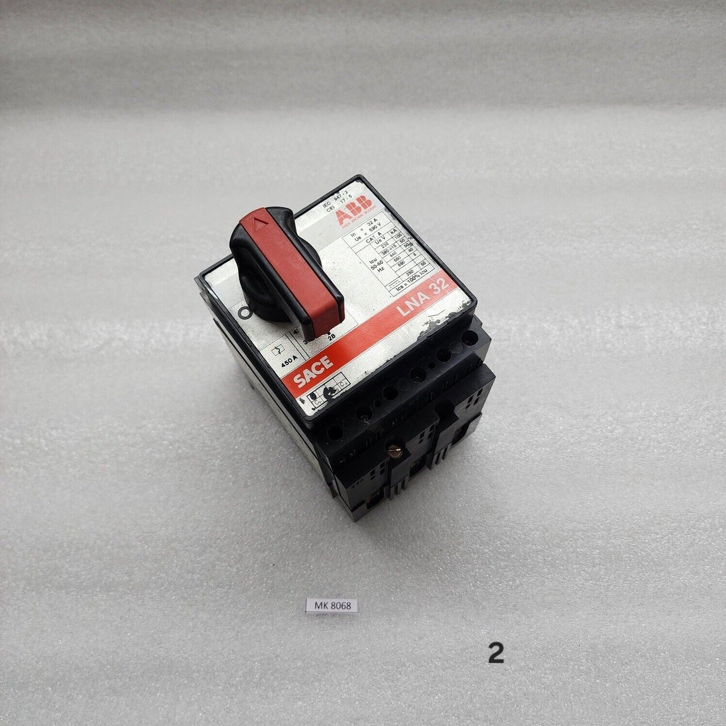 ABB SACE LNA32 LIMITER CIRCUIT BREAKER 32A