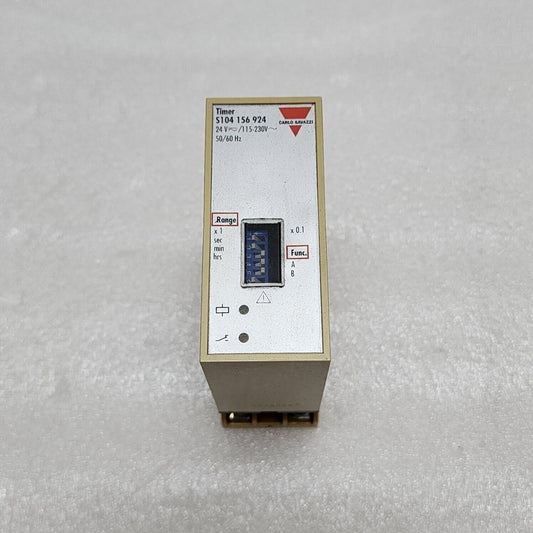 CARLO GAVAZZI S104156924 MULTIFUNCTION TIMER 24VAC-DC/115-230VAC