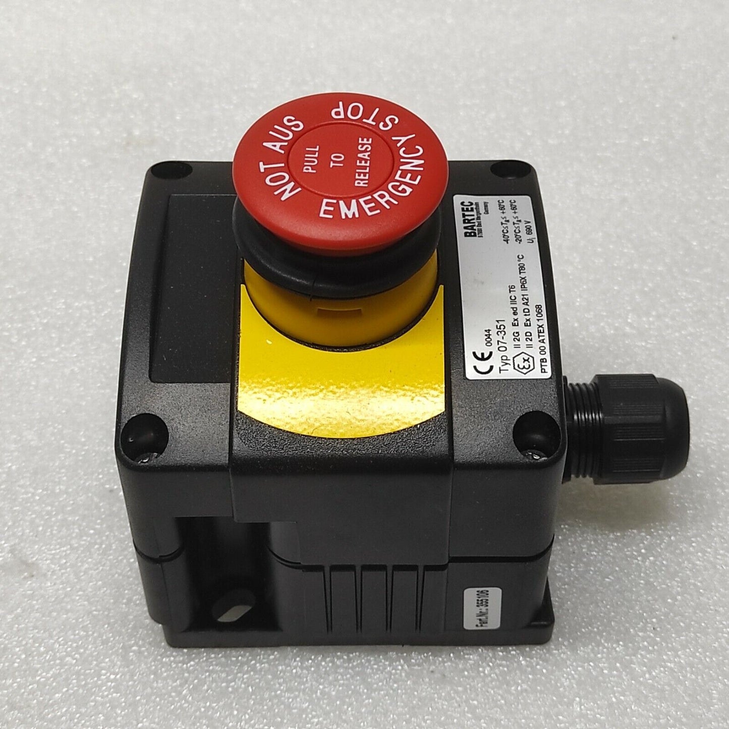 BARTEC 07-351 CONTROL STATION 07-3511-10N840000000 355106