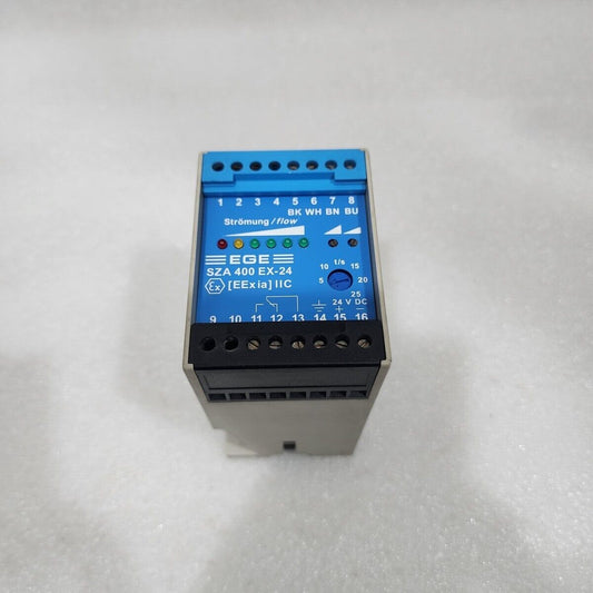 EGE SZA 400 EX-24 FLOW SENSOR AMPLIFIER RELAY 24VDC