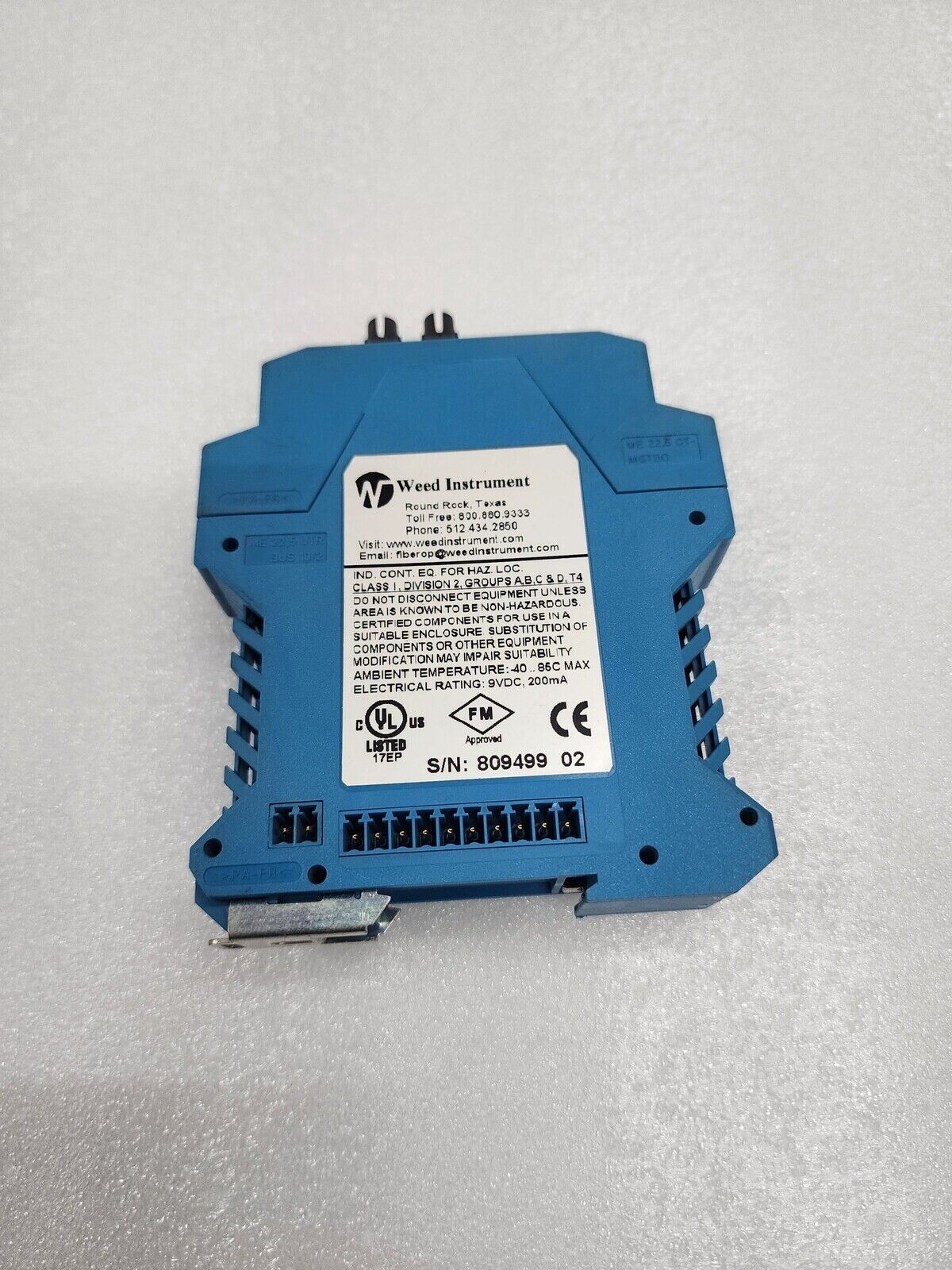 WEED INSTRUMENT 2E55 MEDIA CONVERTER 1300nm MM ST EOTEC2000