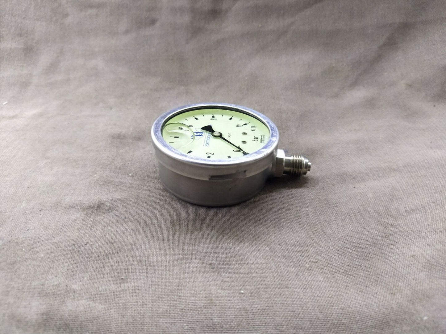 Hatenboer Water ENFM  C 1.4571 Pressure Gauge 10 BAR KI. 1.6