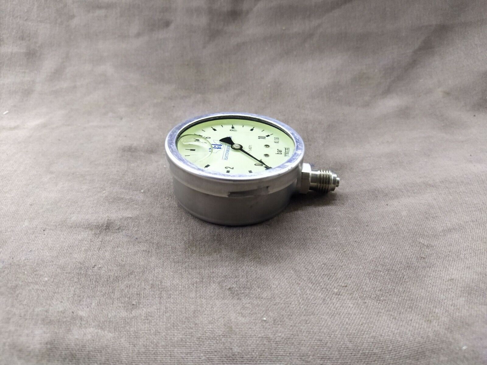 Hatenboer Water ENFM  C 1.4571 Pressure Gauge 10 BAR KI. 1.6