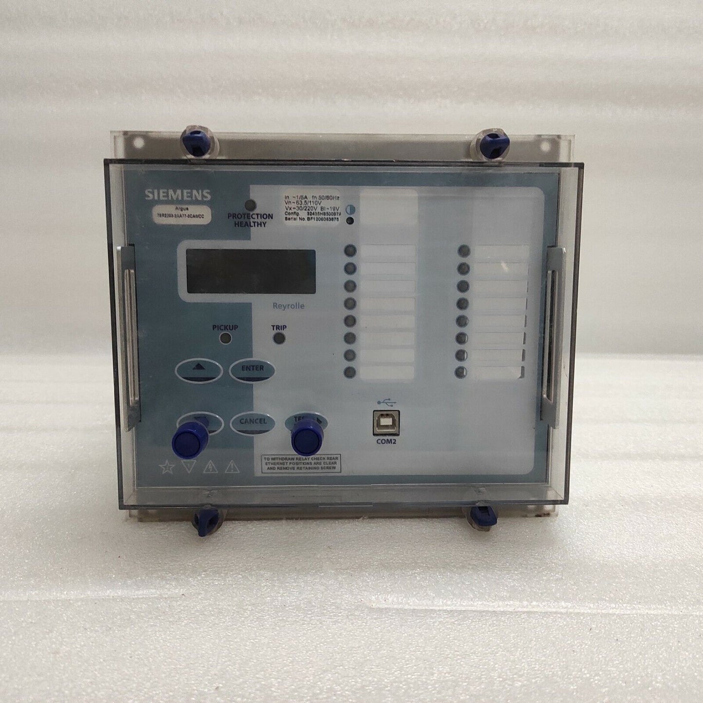 SIEMENS 7SR2203-2AA77-0CA0/CC ARGUS-M DIRECTIONAL OVERCURRENT RELAY