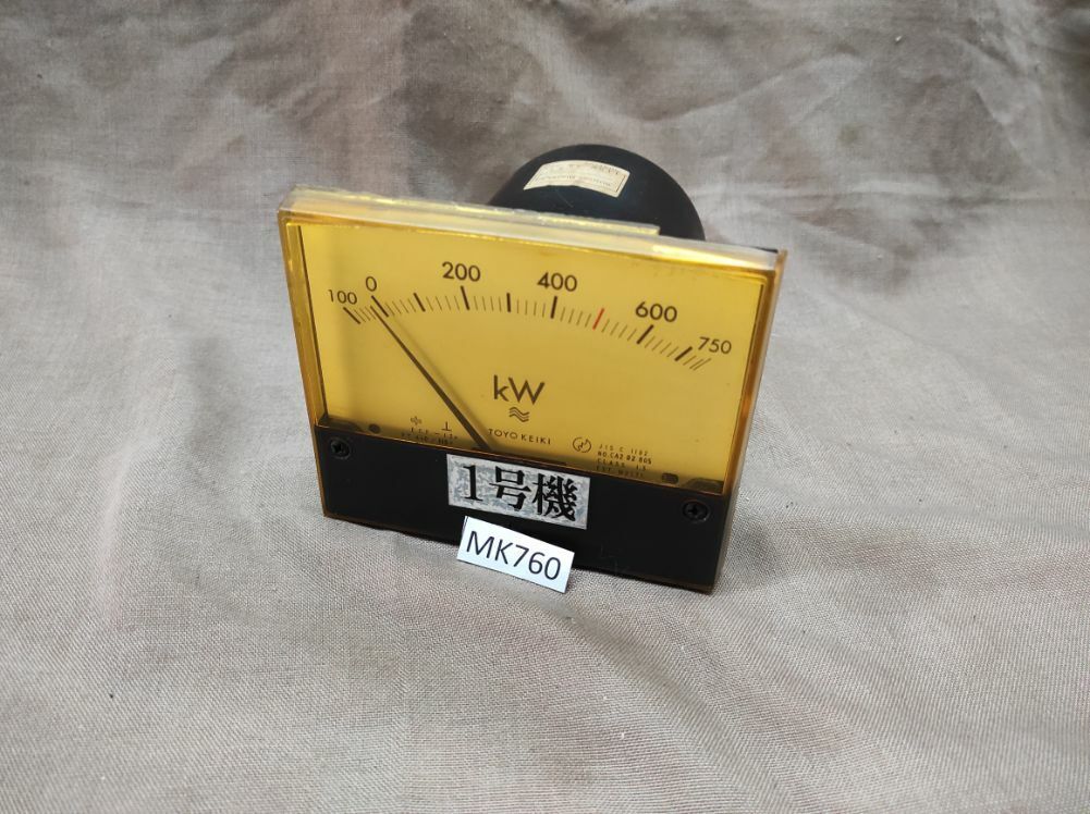 TOYO KEIKI ECF 12N WATTMETER PT 460/115V 100-750 kW METER CA2 02 805