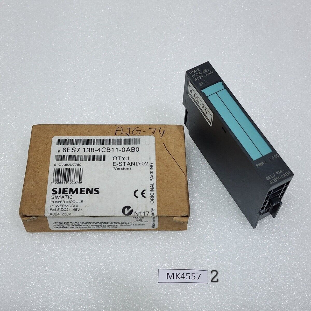 SIEMENS PM-E 6ES7 138-4CB11-0AB0 POWER SUPPLY INTERFACE MODULE